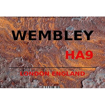 Schatzmix Street Wimbledon London SW19 White metalen bord wanddecoratie 20x30 cm tin teken metalen bord, plaatstaal, meerkleurig Schatzmix Street Wimbledon London SW19 White metalen bord wanddecoratie 20x30 cm tin teken metalen bord, plaatstaal, meerkleurig