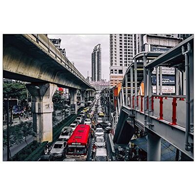 ArtPlaza Art Studio Bangkok Decoratief bord, hout, meerkleurig, 90 x 60 cm ArtPlaza Art Studio Bangkok Decoratief bord, hout, meerkleurig, 90 x 60 cm