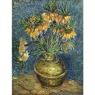 Artery8 Vincent Van Gogh Imperial Fritillaries In een koperen vaas XL Giant Panel Poster (8 Secties) Artery8 Vincent Van Gogh Imperial Fritillaries In een koperen vaas XL Giant Panel Poster (8 Secties)