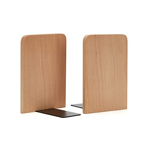 CALQYSH Boekensteunen Boekensteunen Houten boekensteunen for planken Zware boekensteunen Boekenstopper for bibliotheekkantoor Home School Home Decoratieve Boekensteunen (Color : 1-L)