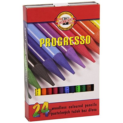 Koh-I-Noor 8758 PROGRESSO 24 kunstenaarspotloden vulpotloden kleurpotloden tekenpotloden pennen pennen