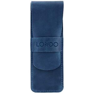 Londo Lederen Pennendoos - Blauw Compact Opbergdoos - Pennentype Londo Lederen Pennendoos - Blauw Compact Opbergdoos - Pennentype