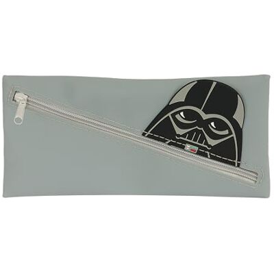 SAFTA VADER pennenetui, etui voor kinderen, ideaal voor schoolkinderen, comfortabel en veelzijdig, kwaliteit en duurzaamheid, 22 x 1 x 11 cm, grijs, Grijs, Standaard, casual SAFTA VADER pennenetui, etui voor kinderen, ideaal voor schoolkinderen, comfortabel en veelzijdig, kwaliteit en duurzaamheid, 22 x 1 x 11 cm, grijs, Grijs, Standaard, casual