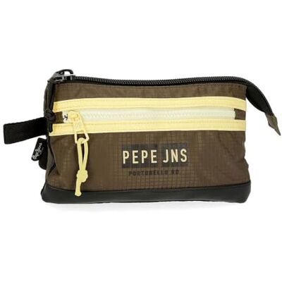 Pepe Jeans Caden, etui met drie vakken voor kinderen, groen (groen), 22 x 12 x 5 cm, Celeste Y Blanco, 22x12x5 cms, jeugdmode Pepe Jeans Caden, etui met drie vakken voor kinderen, groen (groen), 22 x 12 x 5 cm, Celeste Y Blanco, 22x12x5 cms, jeugdmode