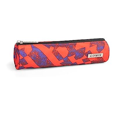 COMIX Pennenetui voor schrijfwaren, met ritssluiting, van metaal, personaliseerbaar, klein etui voor jongens en meisjes, 20 x 8 cm, Meerkleurig., Eén maat, casual COMIX Pennenetui voor schrijfwaren, met ritssluiting, van metaal, personaliseerbaar, klein etui voor jongens en meisjes, 20 x 8 cm, Meerkleurig., Eén maat, casual