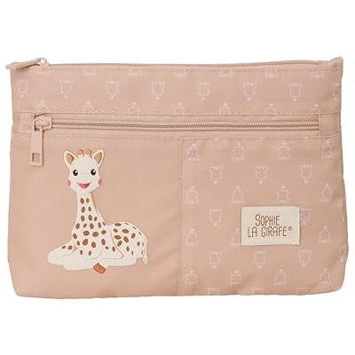 SAFTA Sophie LA Girafe Cookie Pennenetui voor school, groot, met dubbele ritssluiting, etui voor kinderen, comfortabel en veelzijdig, eenvoudig te reinigen, 23 x 3 x 16 cm, beige, Beige, Standaard, casual SAFTA Sophie LA Girafe Cookie Pennenetui voor school, groot, met dubbele ritssluiting, etui voor kinderen, comfortabel en veelzijdig, eenvoudig te reinigen, 23 x 3 x 16 cm, beige, Beige, Standaard, casual