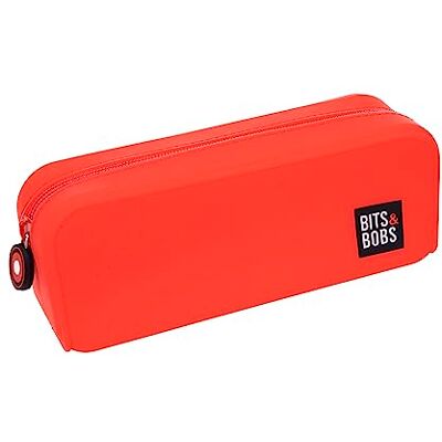 Grafoplás Rode siliconen etui, 20 x 7,5 x 7,5 cm, zacht gevoel, flexibel, waterdicht, bits & bobs pop-up design, levendige kleuren, Rood, 20x7,5x7,5cm, school Grafoplás Rode siliconen etui, 20 x 7,5 x 7,5 cm, zacht gevoel, flexibel, waterdicht, bits & bobs pop-up design, levendige kleuren, Rood, 20x7,5x7,5cm, school