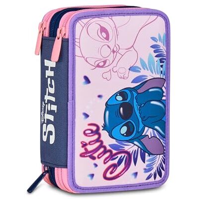 SJ GANG STYLE JAM GANG Disney pennenetui voor school met 3 vakken, lila & Stitch – 2CUTE, meerkleurig – etui met meerdere vakken met potloden, pennen en kleuren, Meerkleurig., Eén maat, modern SJ GANG STYLE JAM GANG Disney pennenetui voor school met 3 vakken, lila & Stitch – 2CUTE, meerkleurig – etui met meerdere vakken met potloden, pennen en kleuren, Meerkleurig., Eén maat, modern
