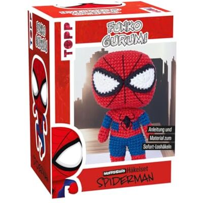 TOPP Funkogurumi Spiderman. Das inoffizielle Häkelset: Anleitung, Misch-Garn in 4 Farben, Füllwatte, Stickgarn, Häkelnadel 2,5 mm, Maschenmarkierer, Wollnadel TOPP Funkogurumi Spiderman. Das inoffizielle Häkelset: Anleitung, Misch-Garn in 4 Farben, Füllwatte, Stickgarn, Häkelnadel 2,5 mm, Maschenmarkierer, Wollnadel