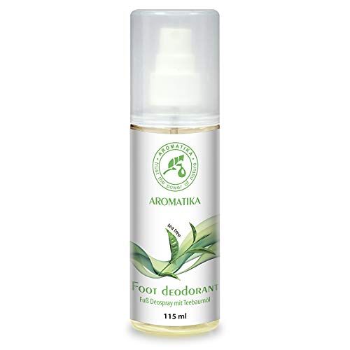 Trust Voetspray 115ml 100% Natuurlijke Theeboomolie en Pepermuntolie Voetdeodorant Voetdeodorantspray Tegen Zweetvoeten Shoenen Deo Voetgeur Anti Geur Spray Voettranspiratie