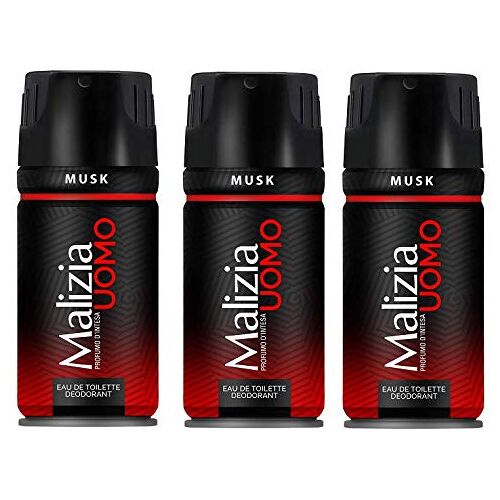 Malizia 3x  Uomo Musk mann deo 150 ml deodorant deodorant Edt parfum