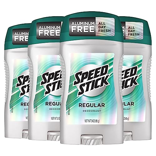 Speed Stick Deodorant voor mannen, regular, 180 ml (Pack van 4)