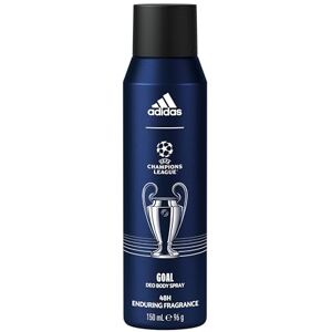 adidas UEFA Champions League Goal Edition Deo Body Spray, 48H deodorant-bescherming, groene fougère geur met natuurlijke etherische oliën voor mannen, 150 ml adidas UEFA Champions League Goal Edition Deo Body Spray, 48H deodorant-bescherming, groene fougère geur met natuurlijke etherische oliën voor mannen, 150 ml