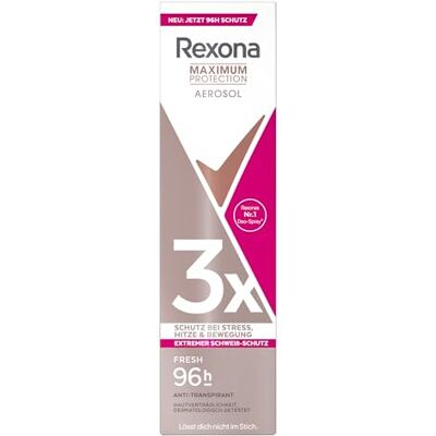Rexona Maximum Protection Deospray Fresh Antitranspirant met 96 uur bescherming tegen zweet en lichaamsgeur, 150 ml Rexona Maximum Protection Deospray Fresh Antitranspirant met 96 uur bescherming tegen zweet en lichaamsgeur, 150 ml