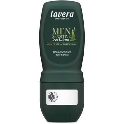 lavera Men Sensitiv Roll-On Deodorant 48 uur bescherming zonder aluminium betrouwbaar bij sport veganistisch natuurlijke cosmetica 50 ml lavera Men Sensitiv Roll-On Deodorant 48 uur bescherming zonder aluminium betrouwbaar bij sport veganistisch natuurlijke cosmetica 50 ml