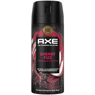 AXE Cherry Fizz Premium Bodyspray zonder aluminiumzouten, voor 72 uur frisheid, 150 ml AXE Cherry Fizz Premium Bodyspray zonder aluminiumzouten, voor 72 uur frisheid, 150 ml