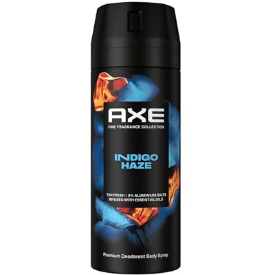 AXE Indigo Haze Premium Bodyspray zonder aluminiumzouten, voor 72 uur frisheid, 150 ml AXE Indigo Haze Premium Bodyspray zonder aluminiumzouten, voor 72 uur frisheid, 150 ml