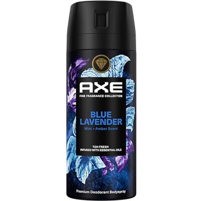 AXE Fine Fragrance Collection Blue Lavender Premium Deodorant Bodyspray, 72 uur effectieve bescherming met de geur van luxe parfum 150 ml AXE Fine Fragrance Collection Blue Lavender Premium Deodorant Bodyspray, 72 uur effectieve bescherming met de geur van luxe parfum 150 ml