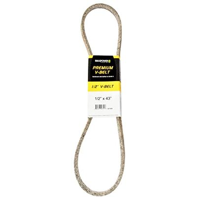 MaxPower V-riemen 347486, versterkt met kevlar, 1/2" x 43" 4L430 buitenlengte L(a) 1095 mm. MaxPower V-riemen 347486, versterkt met kevlar, 1/2" x 43" 4L430 buitenlengte L(a) 1095 mm.