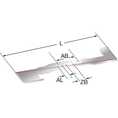 Ratioparts Stiga Grasmaaiersmes 476 mm geschikt voor Stiga rotormaaier 19 inch Ratioparts Stiga Grasmaaiersmes 476 mm geschikt voor Stiga rotormaaier 19 inch