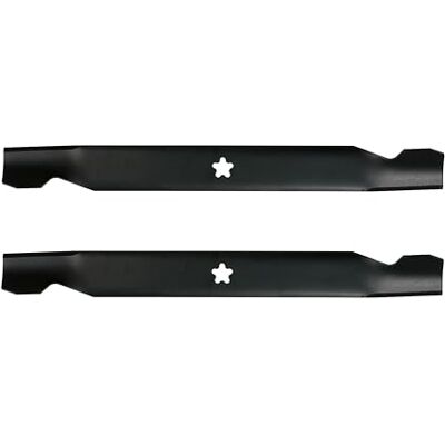 Oregon Grasmaaier Messenset, Set van 2, Grasmaaiermessen van 53,5cm met 5 Punten, Vervangt Husqvarna 127843, 138498, 5321278-43, AYP, Compatibel met Husqvarna YT130, YT150 Jonsered en Partner Oregon Grasmaaier Messenset, Set van 2, Grasmaaiermessen van 53,5cm met 5 Punten, Vervangt Husqvarna 127843, 138498, 5321278-43, AYP, Compatibel met Husqvarna YT130, YT150 Jonsered en Partner