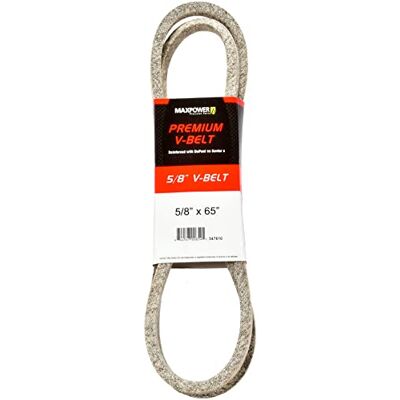 MaxPower V-riemen 347610, versterkt met kevlar, 5/8" x 65" 5L650 buitenlengte L(a) 1660 mm. MaxPower V-riemen 347610, versterkt met kevlar, 5/8" x 65" 5L650 buitenlengte L(a) 1660 mm.