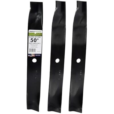 MaxPower 561381B 3 Hoogheffende messenset voor 127 cm' maaisnede Toro Time Cutter Z-maaiers Vervangt OEM-nr. 110-6837-03, 112-9759-03, & 115-5059-03 MaxPower 561381B 3 Hoogheffende messenset voor 127 cm' maaisnede Toro Time Cutter Z-maaiers Vervangt OEM-nr. 110-6837-03, 112-9759-03, & 115-5059-03