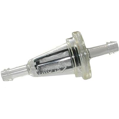 Universeel polyester gaasbrandstoffilter - 90 micron - Ø: 6,35mm inlaat Universeel polyester gaasbrandstoffilter - 90 micron - Ø: 6,35mm inlaat