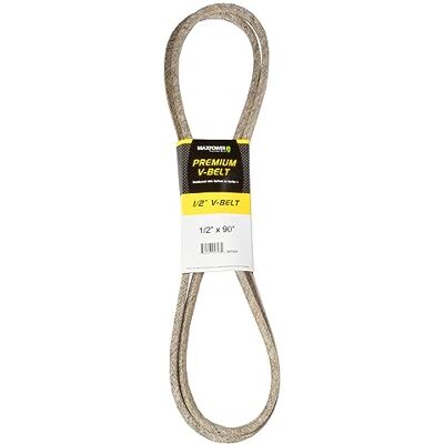 MaxPower V-riemen 347533, versterkt met kevlar, 1/2" x 90" 4L900 buitenlengte L(a) 2290 mm. MaxPower V-riemen 347533, versterkt met kevlar, 1/2" x 90" 4L900 buitenlengte L(a) 2290 mm.