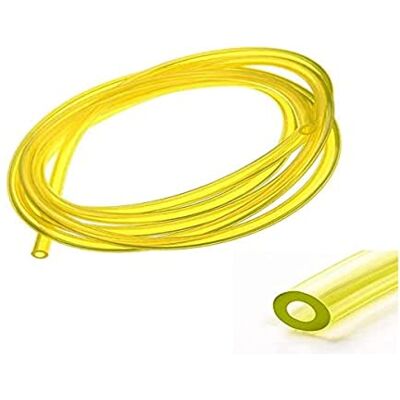 cyclingcolors Benzineslang, 2 mm x 4 mm x 1 m, geel, transparant, grasmaaier, grasmaaier, bosmaaier, kettingzaag cyclingcolors Benzineslang, 2 mm x 4 mm x 1 m, geel, transparant, grasmaaier, grasmaaier, bosmaaier, kettingzaag
