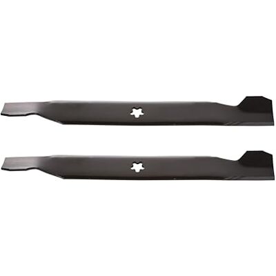 Oregon Grasmaaier Messenset, Set van 2, Grasmaaiermessen van 49cm met 5 Punten, Vervangt Husqvarna 138497, Compatibel met YTH125, Jonsered LR10, 12, 13, LT14, YTH16, Partner 12-95 Vervangt Husqvarna 138497, voor Husqvarna LT125, YTH125, Jonsered LR10-13 Oregon Grasmaaier Messenset, Set van 2, Grasmaaiermessen van 49cm met 5 Punten, Vervangt Husqvarna 138497, Compatibel met YTH125, Jonsered LR10, 12, 13, LT14, YTH16, Partner 12-95 Vervangt Husqvarna 138497, voor Husqvarna LT125, YTH125, Jonsered LR10-13