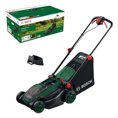 Bosch accumaaier ROTAK18V2-38 (maaibreedte: 38 cm, maaihoogte: 30-75 mm, stoffen grasopvangzak van 40 l, mulchplug, zonder accu) Bosch accumaaier ROTAK18V2-38 (maaibreedte: 38 cm, maaihoogte: 30-75 mm, stoffen grasopvangzak van 40 l, mulchplug, zonder accu)