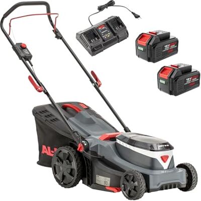 AL-KO Accugrasmaaier 38,6 Li Comfort, 38 cm maaibreedte, centrale maaihoogteverstelling, voor gazons tot 500 m², incl. 2 x 18/36 V (4 Ah/2 Ah) en dubbele oplader AL-KO Accugrasmaaier 38,6 Li Comfort, 38 cm maaibreedte, centrale maaihoogteverstelling, voor gazons tot 500 m², incl. 2 x 18/36 V (4 Ah/2 Ah) en dubbele oplader