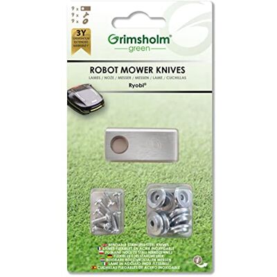 Grimsholm Green Messen voor Ryobi Roboyagi, 9 stuks Grimsholm Green Messen voor Ryobi Roboyagi, 9 stuks