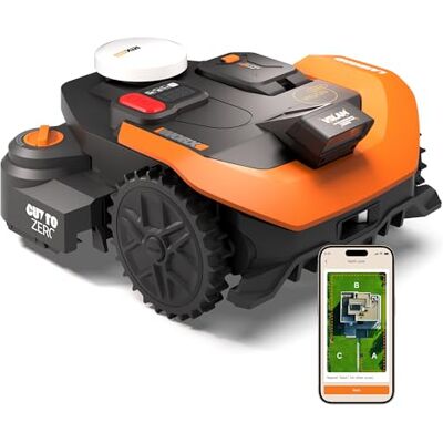 WORX Landroid Vision Cloud WR318E 2WD robotgrasmaaier, robotmaaier zonder begrenzingsdraad voor 1800 m², AI-obstakelherkenning, VSLAM + RTK-cloudnavigatie, automatische mapping, Cut-to-Zero WORX Landroid Vision Cloud WR318E 2WD robotgrasmaaier, robotmaaier zonder begrenzingsdraad voor 1800 m², AI-obstakelherkenning, VSLAM + RTK-cloudnavigatie, automatische mapping, Cut-to-Zero