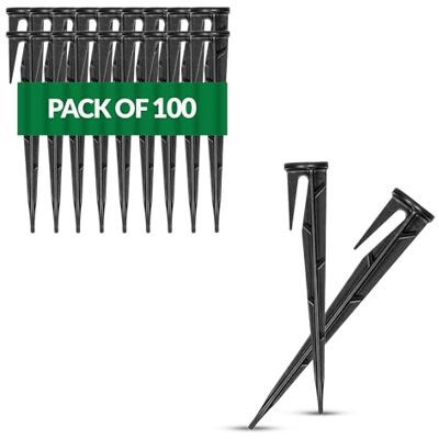 GARDENIX ® 100 stuks WirePEG-haringen voor robotmaaiers, begrenzingsdraad, haken, spijkers, haringen Compatibel met Gardena Husqvarna Worx Bosch GARDENIX ® 100 stuks WirePEG-haringen voor robotmaaiers, begrenzingsdraad, haken, spijkers, haringen Compatibel met Gardena Husqvarna Worx Bosch