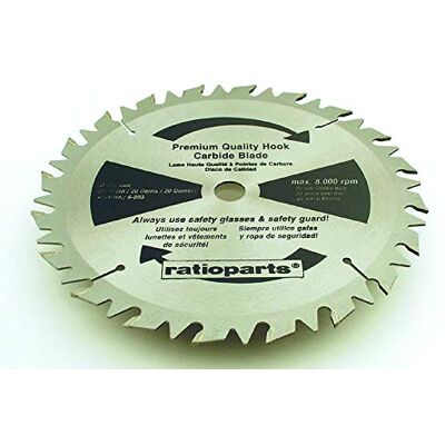 Ratioparts trimmer mes hardmetalen mes 20 tanden, diameter 250 mm, diameter 20 mm, dikte 1,8/2,8 mm zwart Ratioparts trimmer mes hardmetalen mes 20 tanden, diameter 250 mm, diameter 20 mm, dikte 1,8/2,8 mm zwart