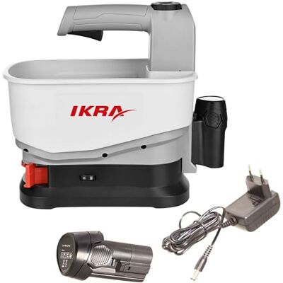 IKRA universele strooier IAST 12, strooibreedte 5 m, incl. accu en oplader Handig in alle seizoenen: effectief strooien van mest, strooizout, zaad en voer, 12V-accu-serie van IKRA universele strooier IAST 12, strooibreedte 5 m, incl. accu en oplader Handig in alle seizoenen: effectief strooien van mest, strooizout, zaad en voer, 12V-accu-serie van