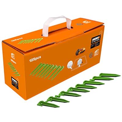 WORX WA0666 Haringen/haringen voor Landroid robotmaaier, 125 stuks, milieuvriendelijk, biologisch afbreekbaar, originele accessoires Milieuvriendelijk, biologisch afbreekbaar originele accessoires van WORX WA0666 Haringen/haringen voor Landroid robotmaaier, 125 stuks, milieuvriendelijk, biologisch afbreekbaar, originele accessoires Milieuvriendelijk, biologisch afbreekbaar originele accessoires van