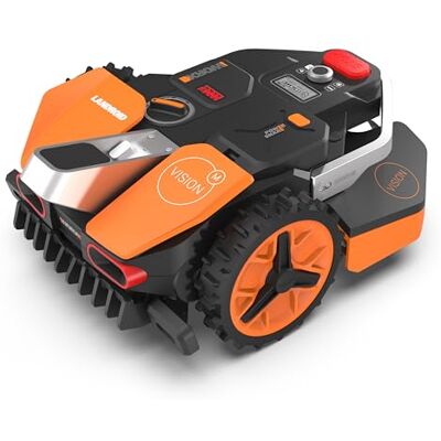 WORX Landroid Vision M600 WR206E.1 Robotmaaier, voor tuinen tot 600 m², intelligente robotmaaier zonder begrenzingskabel, wifi en bluetooth, actieve obstakelvermijding met AI-technologie, WORX Landroid Vision M600 WR206E.1 Robotmaaier, voor tuinen tot 600 m², intelligente robotmaaier zonder begrenzingskabel, wifi en bluetooth, actieve obstakelvermijding met AI-technologie,
