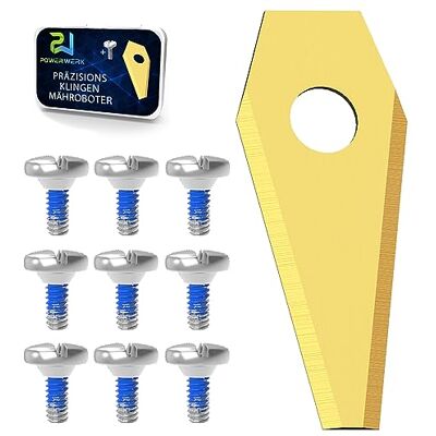 RASENFREUND TITAN LONGLIFE messen geschikt voor Bosch Indego robotmaaier/passen o.a. voor 800, 1000 1200, 350, 400 en 450, incl. Connect en nog veel meer + 9 schroeven, 9 stuks RASENFREUND TITAN LONGLIFE messen geschikt voor Bosch Indego robotmaaier/passen o.a. voor 800, 1000 1200, 350, 400 en 450, incl. Connect en nog veel meer + 9 schroeven, 9 stuks