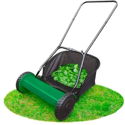 Avilia Handmatige grasmaaier, milieuvriendelijk, 25 l, stille grasmaaier met maaiinstelling 17/43 mm, eenvoudig oogsten, ideaal voor tuinen Avilia Handmatige grasmaaier, milieuvriendelijk, 25 l, stille grasmaaier met maaiinstelling 17/43 mm, eenvoudig oogsten, ideaal voor tuinen