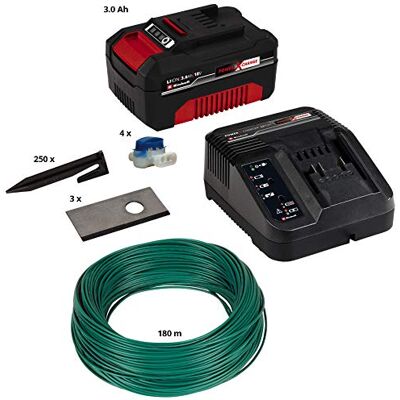 Einhell Originele Installatiepakket 800 m² (voor FREELEXO robotmaaiers en gazons met een oppervlakte tot 800 m², inclusief 3.0 Ah accu, 3 reservemessen, 180m begrenzingsdraad), zwart, rood Einhell Originele Installatiepakket 800 m² (voor FREELEXO robotmaaiers en gazons met een oppervlakte tot 800 m², inclusief 3.0 Ah accu, 3 reservemessen, 180m begrenzingsdraad), zwart, rood