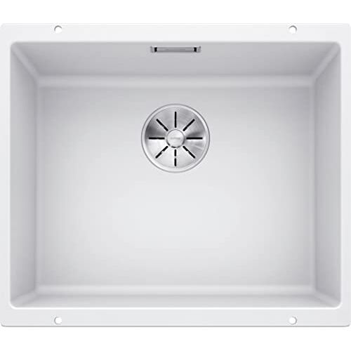 Blanco SUBLINE 500-U 523436 granieten spoelbak van silgraniet voor 60 cm brede onderkasten wit