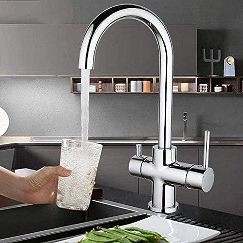 GFHQDPSC Kraan Keukenkraan Chrome Keukenkraan Mixer Dek Installatie Kraan Wastafel Kraan Messing Kraan Keukenkraan Sink