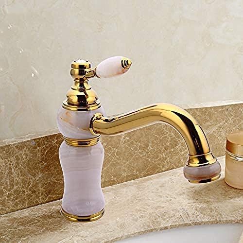 TECKI Kitchen Taps Design Luxury Copper Hot And Cold Mixer Faucet Gold Special Coating Vac-Ion Coating Basin Faucet