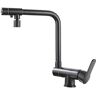 ADOVZ 3 Way Kitchen Taps Mixer Kitchen Drinking Taps Sink Mixer 3 In 1 Drinking Water Mixer Taps Filter Taps For Kitchen Sink Drinking Water For Hidden Sinks Chrome Single Mode,Black,2 Mode