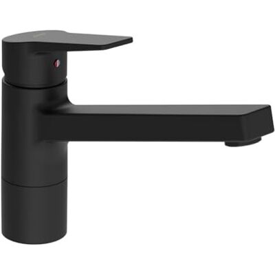 Hansa TWIST keukenmengkraan, met veiligheidsvoorziening, draaibaar, uitsteeksel: 199 mm, 0914228333, Kleur: mat zwart Hansa TWIST keukenmengkraan, met veiligheidsvoorziening, draaibaar, uitsteeksel: 199 mm, 0914228333, Kleur: mat zwart
