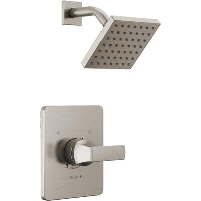 DELTA Kraan Velum 14-serie enkele functie geborsteld nikkel douchekraanset, ventieltrimset, douchehandvat, doucheset doucheset roestvrij T14237-SS (ventiel niet inbegrepen) DELTA Kraan Velum 14-serie enkele functie geborsteld nikkel douchekraanset, ventieltrimset, douchehandvat, doucheset doucheset roestvrij T14237-SS (ventiel niet inbegrepen)