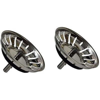 Kippen 5805 Set bestaande uit 2 zeefpotten voor keukenspoelbak van roestvrij staal, diameter 78 mm. Kippen 5805 Set bestaande uit 2 zeefpotten voor keukenspoelbak van roestvrij staal, diameter 78 mm.